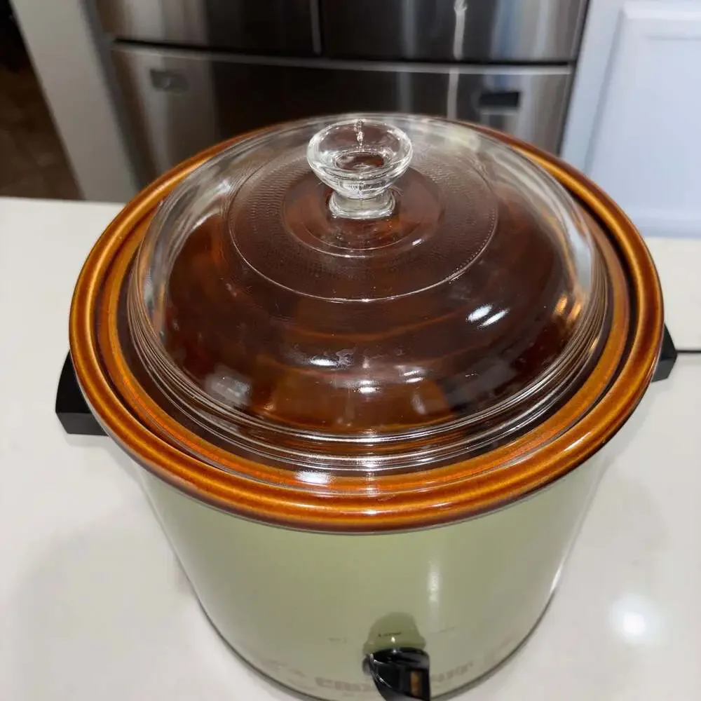Vintage Rival Crock-Pot 3.5 Quart Slow Cooker Model 3100/2 Avocado Green